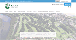 Desktop Screenshot of kiamagolfclub.com.au