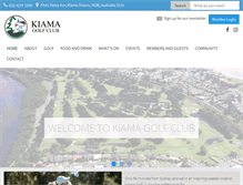 Tablet Screenshot of kiamagolfclub.com.au